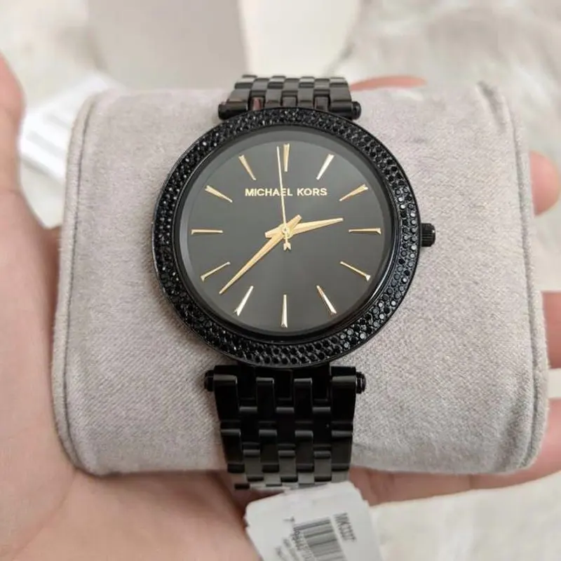 Michael Kors Darci Black ion Plated Fashion Ladies Watch- MK3337